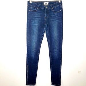 Paige Skinny Ankle Zipper Jeans